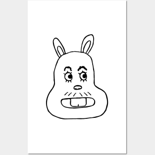 One Toothed Bugsy Bunners The Bunny Boy Posters and Art